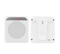 L17 Wireless Microphone Amplifier Rechargeable Portable PA System with Recording USB TF Card Playback Teacher Tour Guide Speaker with Headset Mic White (Blanc)