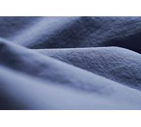 L1NK STUDIO Drap Housse uni pour lit 90 cm (90x200x35cm) 100% Coton (Percale 200 Fils) Blueberry