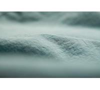 L1NK STUDIO Drap Plat uni pour lit 135/150 cm (240X280cm) 100% Coton (Percale 200 Fils) Menta