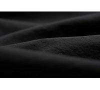 L1NK STUDIO Drap Plat uni pour lit 90 cm (160X280cm) 100% Coton (Percale 200 Fils) Negro