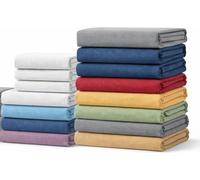L22G Lot de 6 Draps Housses 100% Coton, 57-Fils - (140x190/200cm)