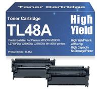 L2710FDW L2300DW L2350DW M118DW Cartouches de Toner Compatible TL48A Toner pour Pantum M15DW M29DW Imprimantes Haute capacité, Haute capacité, Compatible avec Les puces,TL48A-2PC