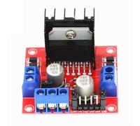 L298N Module pilote de moteur prenant en charge une tension d'entraînement jusqu'à 24 V avec signal externe 5 V pour moteurs pas à pas
