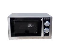 L2G - Four Micro-Ondes Professionnel - 900 W - Intérieur & Extérieur Inox - Réglages 6 Positions - Minuterie Manuelle - Plateau Rotatif ⌀270 mm - 25 Litres