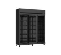 L2G - Vitrine Réfrigérée / +1/+10°C A 32°C - 3 Portes Vitrées - Carrosserie Noire