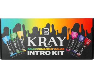 L3 VEL3 Kray Kit de Démarrage Couleur Semi Permanente 16 Couleurs 100ml Formule Directe Teinte avec BondFusion Technology Sans Oxydant