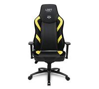 L33T Gaming Chaise | Siège Extra Large HQ Chaise de Bureau Ergonomique E-Sport PC avec Soutien Lombaire et Housse en Cuir réglable E-Sports Gaming Chair, Noire