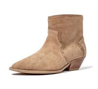 L37 HANDMADE SHOES Femme Bottines en Cuir Naturel-Chaussures Faites à la Main-Confortables et élégantes-Here Comes The Rain I Cheville, Marron Clair, 35 EU