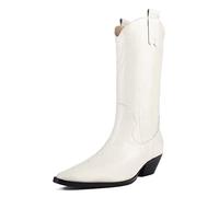L37 HANDMADE SHOES Femme Crush on U Bottes Western, Blanc, 41 EU