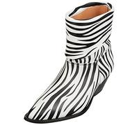 L37 HANDMADE SHOES Femme Don't Ask Me Why Bottes Western, Noir/Blanc, 35 EU