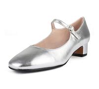 L37 HANDMADE SHOES Femme Escarpins Naturel I Doublure en Cuir I Chaussures Faites à la Main I Confortable et élégant I Tombe in Love I, argenté, 39 EU