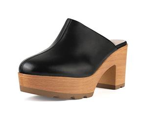 L37 HANDMADE SHOES Femme Feels Right Sabots, Noir, 38 EU