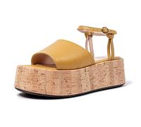 L37 HANDMADE SHOES Femme Golden Rules Sandales, Jaune, 36 EU