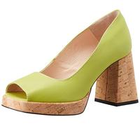 L37 HANDMADE SHOES Femme Here We Go Plateforme, Vert, 41 EU