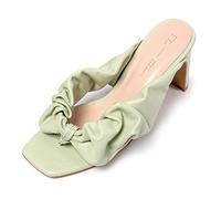 L37 HANDMADE SHOES Femme Oh Sheila Sandales à Talons, Vert, 35 EU