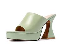 L37 HANDMADE SHOES Femme She's A Lady Sandales à Talons, Vert, 36 EU