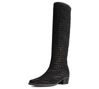 L37 HANDMADE SHOES Femme Shot in The Dark Bottes Hautes au Genou, Noir, 36 EU