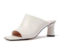 L37 HANDMADE SHOES Femme You Want This Sandales à Talons, Blanc, 35 EU