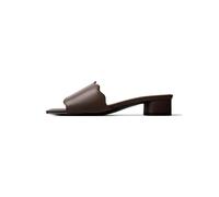 L37 HANDMADE SHOES Mule 'ALWAYS IN BLOOM' brun foncé, Taille 38