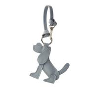 L37 - Pendentif sac - caniche en daim - Femme - Accessoires - Bleu - Taille: ONE Size