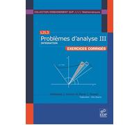 L3M1 Problèmes d'analyse III Continuité et dérivabilité - J. Kaczor Wieslawa - Edp Sciences - broché - Etude