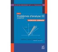 L3M1 Problèmes d'analyse III J. Kaczor Wieslawa (Auteur)