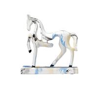 L3s9mPzVb4 Décoration de Bureau Cheval d'art Ornements Moderne lumière Luxe résine Artisanat Bureau décoration de la Maison Sculpture