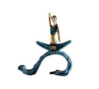 L3s9mPzVb4 Décoration de Bureau Sculpture Abstraite exquise en résine, Forme de Fille créative, Action Yoga, Artisanat