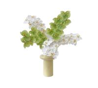 L3s9mPzVb4 Fleurs artificielles Bouquet de Simulation d'iris Vert hydratant, Sensation Main, décoration Table Salon Maison, Ensemble Fausses Fleurs