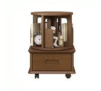 L3s9mPzVb4 Table Basse Table d'appoint en Bois avec tiroir et étagère de Rangement Ouverte rotative à 360 degrés, Table Chevet Mobile roulettes, Moderne