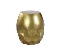 L3s9mPzVb4 Table Basse Table d'appoint en Forme de Tambour, entièrement assemblée, Petite Table Basse, Chevet et, for Le Salon la Chambre à Coucher(Gold)