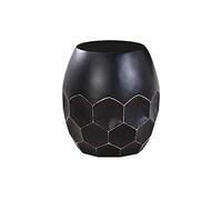 L3s9mPzVb4 Table Basse Table d'appoint en Forme de Tambour, entièrement assemblée, Petite Table Basse, Chevet et, for Le Salon la Chambre à Coucher(Noir)