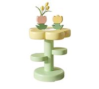 L3s9mPzVb4 Table Basse Table d'appoint Unique en Forme de Fleur, Petite Table Chevet, Basse Salon et canapé 20,4 x 23,6 Pouces(Yellow)