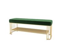 L3s9mPzVb4 Tabouret à Langer Banc à Chaussures, Banc, avec Coussin de siège rembourré, d'entrée Rangement for, en métal for entrée, Couloir, vestiaire, Salon(Green,80 * 35 * 45cm)