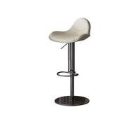 L3s9mPzVb4 Tabouret de Bar de pub Chaise de Bar Luxe légère à la Mode, Chaise Haute pivotante et élévatrice, Tabouret, d'île en Acier Inoxydable(Blanc)