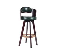 L3s9mPzVb4 Tabouret de Bar de pub Chaise en Cuir PU, Tabouret pivotant Bois, Luxueux et à la Mode, for réception, Caisse, Chaise de Bar avec Dossier(Orange)