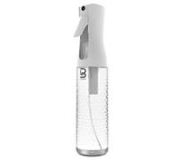 L3VEL3 Beveled Spray Bottle - Distributes Water Evenly - Effectively Covers Large Areas - Produces Powerful, Continuous Mist - Easy and Comfortable to Hold - Innovative Design - White Clear - 300 ml