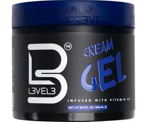 L3VEL3 Cream Hair Gel - Delivers Medium Hold and Volume - Provides Long Lasting Shine - Flake Free Formula - Enriched with Vitamin B - Adds a Refreshing Fragrance - Rinses out Easily - 500 ml