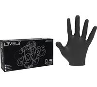 L3VEL3 Gants en nitrile L Noir
