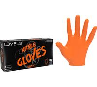 L3VEL3 Gants en nitrile XL Orange