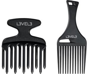 L3VEL3 Hair Pick Comb Set