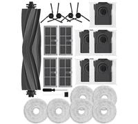 L40 Ultra accessoires pour Dreame X40 Ultra/X40 Master,pour Mova P50 Pro Ultra/P10 Pro Ultra, 1 brosse à rouleau, 4 brosses latérales, 5 sacs à charbon actif