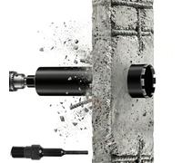 L460 mm Foret Diamant pour Carotteuse, 1 ¼ UNC, Ø 132 mm avec Turbo, avec SDS Plus, 2200 rpm - Couronne de Carottage à sec et Humide, Couronne Diamant pour Béton, Maçonnerie, Pierre, Granit