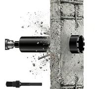 L460 mm Foret Diamant pour Carotteuse, 1 ¼ UNC, Ø 32 mm avec Turbo, avec SDS Max, 2200 rpm - Foret à Carotte à sec et Humide, Couronne Diamantée pour Béton, Maçonnerie, Pierre, Granit