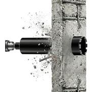 L460 mm Foret Diamant pour Carotteuse, 1 ¼ UNC, Ø 51 mm avec Turbo, 2200 rpm - Foret à Carotte à sec et Humide, Couronne de Forage Diamantée pour Béton, Maçonnerie, Pierre, Granit