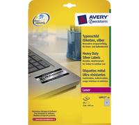 [L6013-20] AVERY ZWECKFORM Etui 20 Etiquettes Polyester Laser 210x297mm,argent