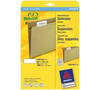 [L6021REV-25] AVERY ZWECKFORM étiquettes Stick+Lift pour dossiers suspendus