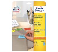 [L6033-20-5] Avery Lot de 5 Pochettes de 480 étiquettes universelles 63,5 x 3...