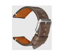 L6NqIAG Bracelet de montre en cuir PU avec boucle papillon et fermoir à dégagement rapide Bracelet Montre(Grey S Buckle,18mm)