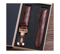 L6NqIAG Bracelets de montre en cuir PU avec boîte, 14 mm, 16 mm, 18 mm, 20 mm, 21 mm, 22 mm, 24 mm, fermoir papillon Bracelet Montre(Color 12,17mm)